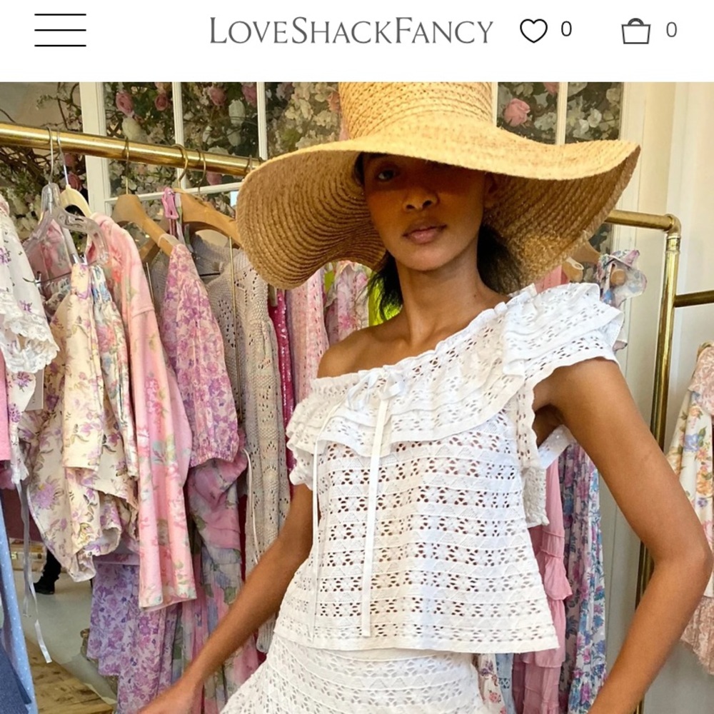 NWT LoveShack Fancy Cruise Top - Picture 3 of 9